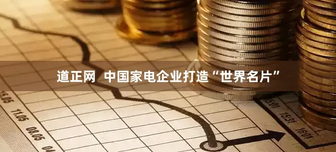道正网  中国家电企业打造“世界名片”