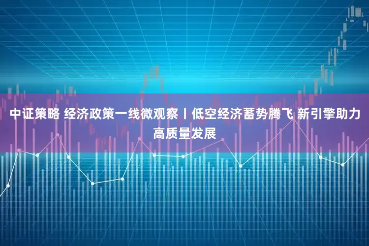 中证策略 经济政策一线微观察丨低空经济蓄势腾飞 新引擎助力高质量发展